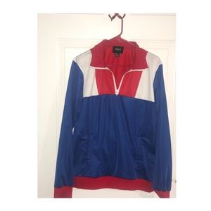 Men’s red white and blue pullover